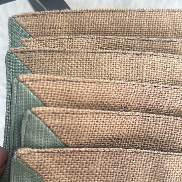 West Elm Geometric Linen Blend Set of 6 Placemats - Picture 4 of 5